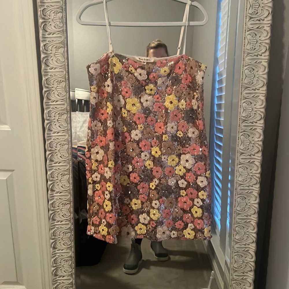 Anthropologie Blue Tassel dress-brand new!